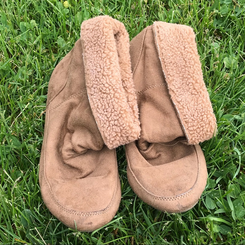 Tan ankle boots